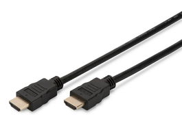 Digitus Cable de Conexión HDMI High Speed Tipo A M/M 2.0m Ultra HD 60p Ethernet ARC 3D 4K Dorado Triple Blindaje