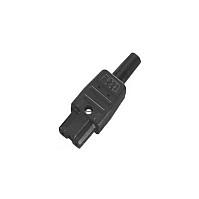 Bachmann Conector de alimentación IEC320 C13 10A/250VAC negro con conexión por tornillo 915170 Bachmann Conector de alimentación IEC320 C13 10A/250VAC negro con conexión por tornillo 915170