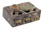 DKD Home Decor Caja Indio Elefante Marron Multicolor 10 x 5.5 x 15 cm