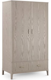 DKD Home Decor Armario Tradicional Gris Claro 110 x 60 x 195 cm Metal MDF