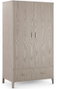 DKD Home Decor Armario Tradicional Gris Claro 110 x 60 x 195 cm Metal MDF