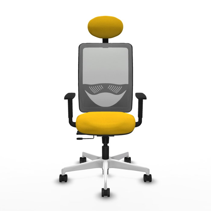 PIQUERAS Y CRESPO Silla de oficina Zulema Amarillo y Gris PIQUERAS Y CRESPO Silla de oficina Zulema Amarillo y Gris