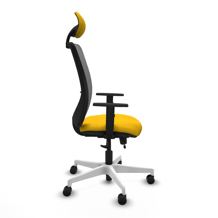 PIQUERAS Y CRESPO Silla de oficina Zulema Amarillo y Gris PIQUERAS Y CRESPO Silla de oficina Zulema Amarillo y Gris