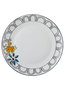 Hermia DNR0054 Juego de Platos de Servicio de Porcelana Blanca Elegante (6 Piezas), 27x27x2cm, Apto Lavavajillas, Elegancia en tu Mesa