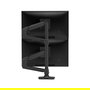 Ergotron LX - Brazo Dual de Columna Alta - para 2 Monitores LCD hasta 40 Pulgadas (101,6 cm) - Capacidad de Carga 20 kg - Montaje por Abrazadera - Color Negro