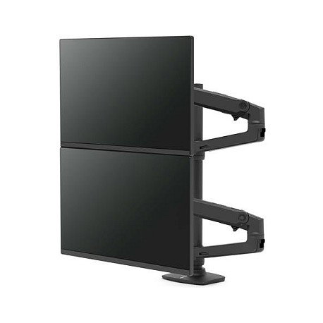 Ergotron LX - Brazo Dual de Columna Alta - para 2 Monitores LCD hasta 40 Pulgadas (101,6 cm) - Capacidad de Carga 20 kg - Montaje por Abrazadera - Color Negro