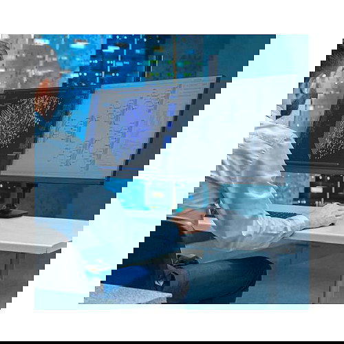 Ergotron LX - Brazo Dual de Columna Alta - para 2 Monitores LCD hasta 40 Pulgadas (101,6 cm) - Capacidad de Carga 20 kg - Montaje por Abrazadera - Color Negro