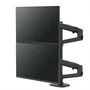 Ergotron LX Dual Stacking Arm con mástil alto, Negro Mate