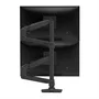 Ergotron LX Dual Stacking Arm con mástil alto, Negro Mate