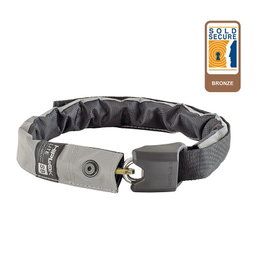 Hiplok Candado de Cadena LITE - Grillete de Acero 8mm, Cadena 6mm, 1kg, Seguridad Bronce Sold Secure, 75cm, Llave
