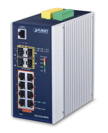 Planet IGS-5225-8P4S Switch Industrial PoE Gigabit Gestionable 8 Puertos 802.3at + 4 SFP
