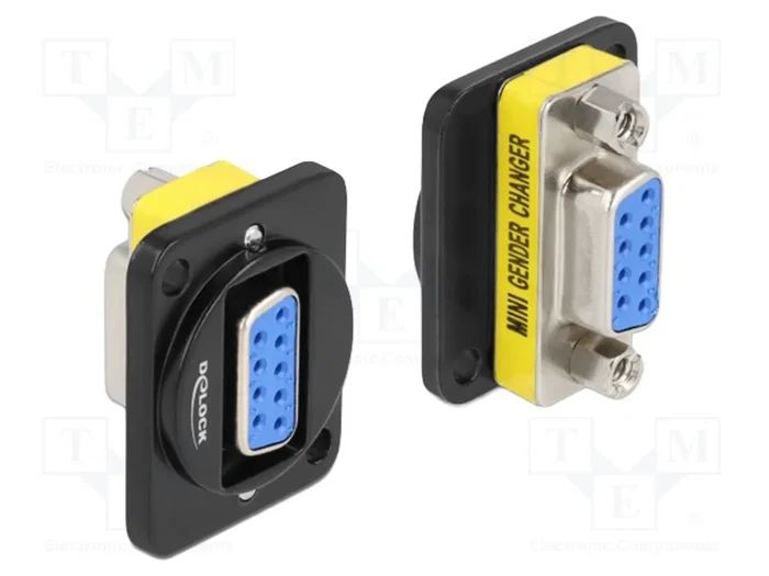 DeLOCK 86705 Módulo keystone DB9 hembra a DB9 hembra, Negro DeLOCK 86705 Módulo keystone DB9 hembra a DB9 hembra, Negro