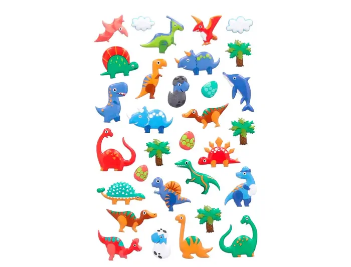 Imaginovo Kids Dinosaurios Pegatinas Goma Eva 190x105 mm en Blister