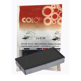 Colop Almohadilla E-30 Negro Blister -2U-