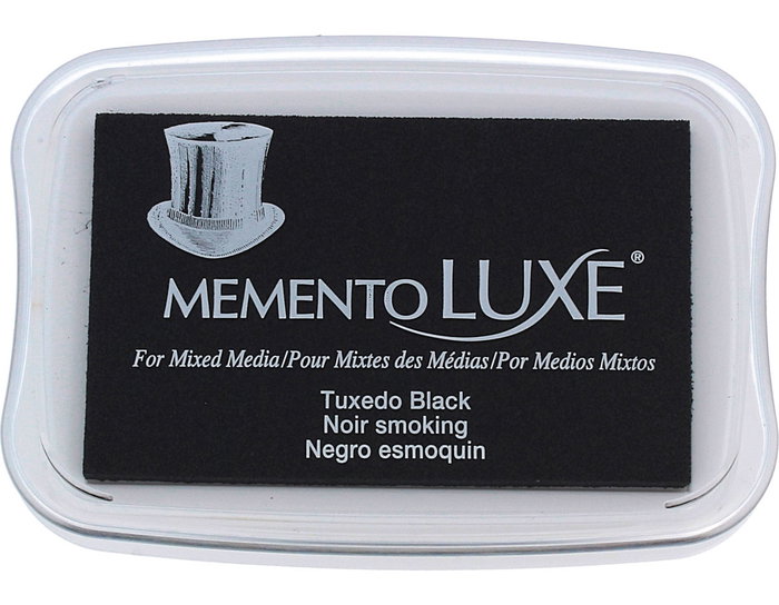 Tsukineko MEMENTO LUXE Almohadilla de Tinta Negro Esmoquin Opaco 96x63mm Tsukineko MEMENTO LUXE Almohadilla de Tinta Negro Esmoquin Opaco 96x63mm