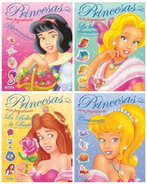 Princesas con pegatinas brillantes (4 Títulos), Equipo Susaeta - SUSAETA EDICIONES