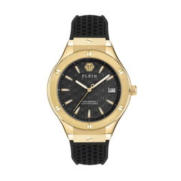 Philipp Plein PWUFA0225 con correa negra y caja dorada