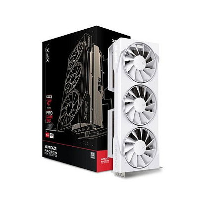 XFX RX 9070 16GB GDDR6 Swift Gaming OC Tarjeta Gráfica 3 Ventiladores Blanca
