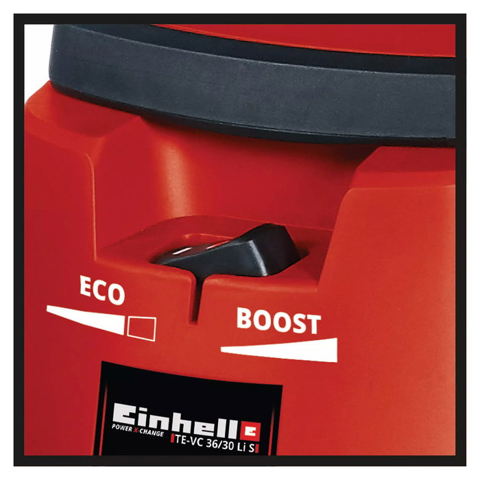 Einhell TE-VC 36/30 Li S-Solo Aspiradora Profesional Seco y Húmedo Tambor 30 L Batería 36V