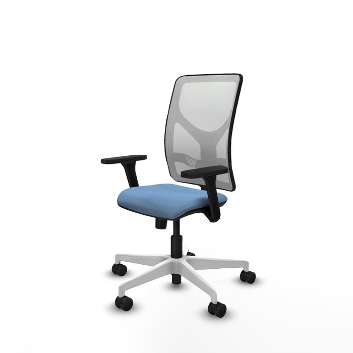PIQUERAS Y CRESPO Silla de oficina Motilla con mecanismo Sincro, Azul cielo y Blanco PIQUERAS Y CRESPO Silla de oficina Motilla con mecanismo Sincro, Azul cielo y Blanco