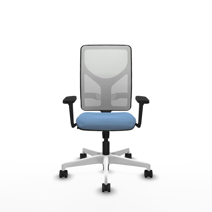 PIQUERAS Y CRESPO Silla de oficina Motilla con mecanismo Sincro, Azul cielo y Blanco PIQUERAS Y CRESPO Silla de oficina Motilla con mecanismo Sincro, Azul cielo y Blanco