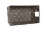 DKD Home Decor Cesta de almacenaje PP y metal verde 30x17x11