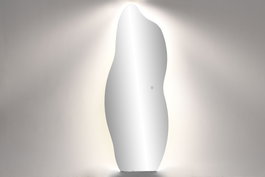 DKD Home Decor Espejo LED de Cristal Táctil 50x130 cm