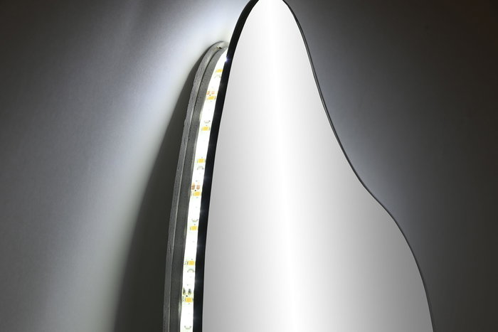 DKD Home Decor Espejo LED de Cristal Táctil 50x130 cm