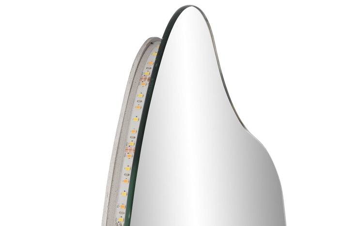 DKD Home Decor Espejo LED de Cristal Táctil 50x130 cm