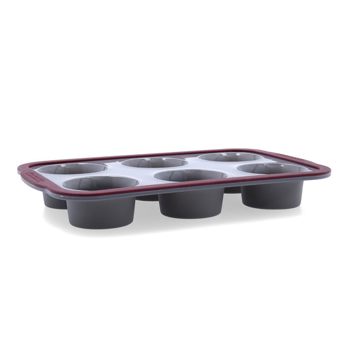 Quid Molde 6 Cupcakes Silicona Reforzado Scarlet 29x18,8x3,8 cm Quid Molde 6 Cupcakes Silicona Reforzado Scarlet 29x18,8x3,8 cm