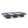 Quid Molde 6 Cupcakes Silicona Reforzado Scarlet 29x18,8x3,8 cm