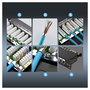 Extralink Panel de parches CAT6A STP de 24 puertos