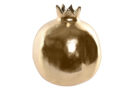 DKD Home Decor Figura de Granada en Resina Dorado
