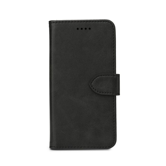 eSTUFF Funda Cartera con Ranuras para Tarjetas y Soporte para Samsung Galaxy S23 4G, Cierre Magnético, Color Negro eSTUFF Funda Cartera con Ranuras para Tarjetas y Soporte para Samsung Galaxy S23 4G, Cierre Magnético, Color Negro