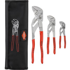 Knipex Juego de 3 llaves de presión 00 19 55 S6