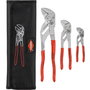 Knipex Juego de 3 llaves de presión 00 19 55 S6