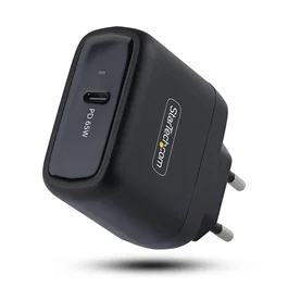StarTech Cargador de Pared USB-C de 65W Compacto GaN Negro