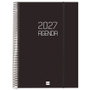 Finocam Agenda 2027 Basic Opaque Negro A4 Día Página