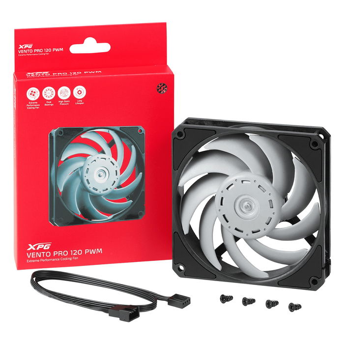 XPG Vento Pro Ventilador 120mm PWM Negro XPG Vento Pro Ventilador 120mm PWM Negro