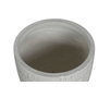 DKD Home Decor Set de 4 Maceteros de Magnesia Gris