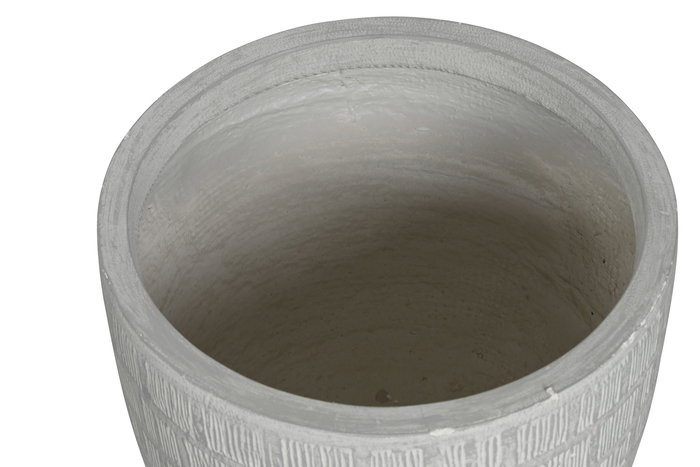 DKD Home Decor Macetero Terraza Y Jardin Gris 44 x 43 x 44 cm Set de 4