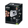 Braun HM 5107 WH Batidora de Mano 750W 9 Velocidades SmartMix, Gris y Blanco