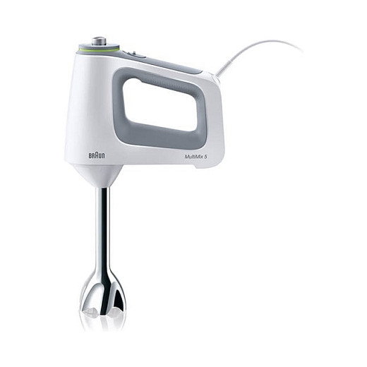 Braun HM 5107 WH Batidora de Mano 750W 9 Velocidades SmartMix, Gris y Blanco