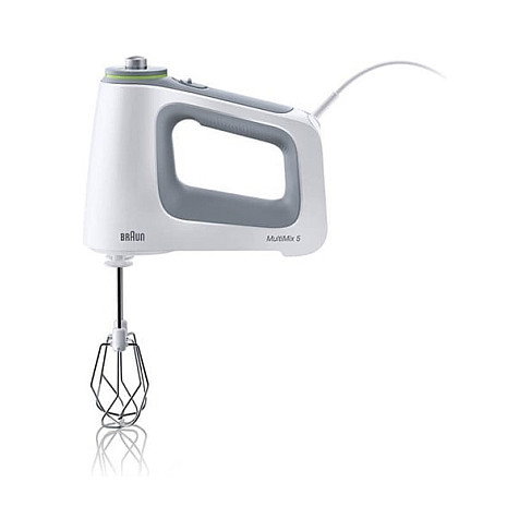 Braun HM 5107 WH Batidora de Mano 750W 9 Velocidades SmartMix, Gris y Blanco