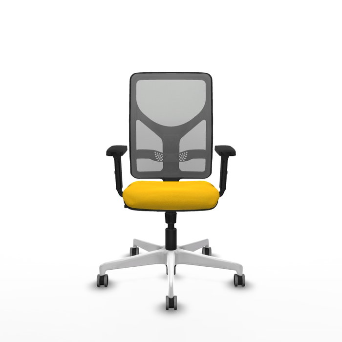 PIQUERAS Y CRESPO Silla de oficina Motilla con mecanismo Sincro, Amarillo y Gris PIQUERAS Y CRESPO Silla de oficina Motilla con mecanismo Sincro, Amarillo y Gris