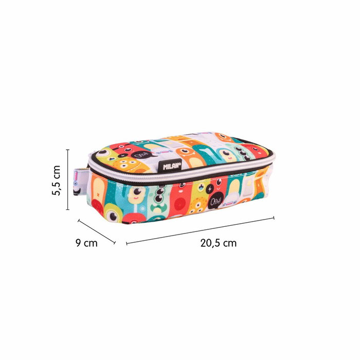 Milan Estuche Portatodo Ovalado Serie Especial Aliens Multicolor