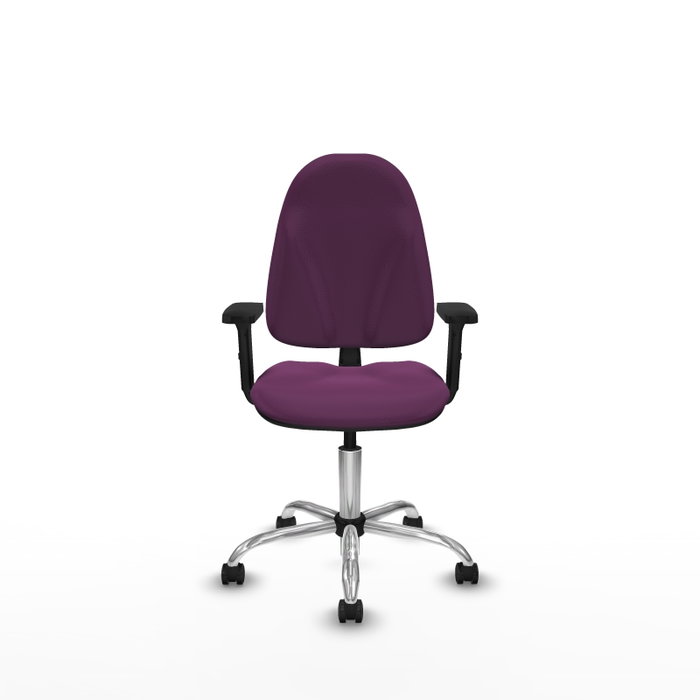 PIQUERAS Y CRESPO Silla de oficina Algarra Morada con Brazos 2D