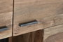 DKD Home Decor Armario Colonial Marrón 4 Puertas Acacia Cristal Led 145x40x153 cm