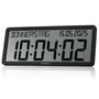 Kienzle Reloj de Pared Digital con Control por Radio y Visualización de Fecha, Negro