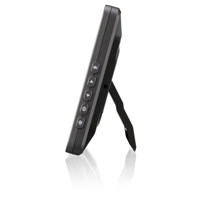 Kienzle Reloj de Pared Digital con Control por Radio y Visualización de Fecha, Negro